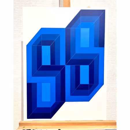 "Untitled" Silkscreen av Yaacov Agam. 48x65 cm