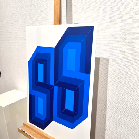 "Untitled" Silkscreen av Yaacov Agam. 48x65 cm
