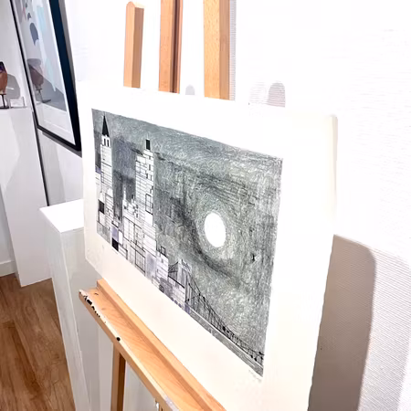 "New York" Färglitografi av Francisco Todo Garcia. 77x49 cm