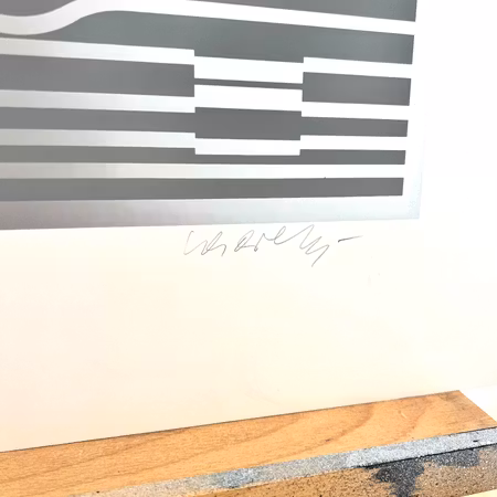 "Mar-Kab" Färglitografi av Victor Vasarely. 62x76 cm
