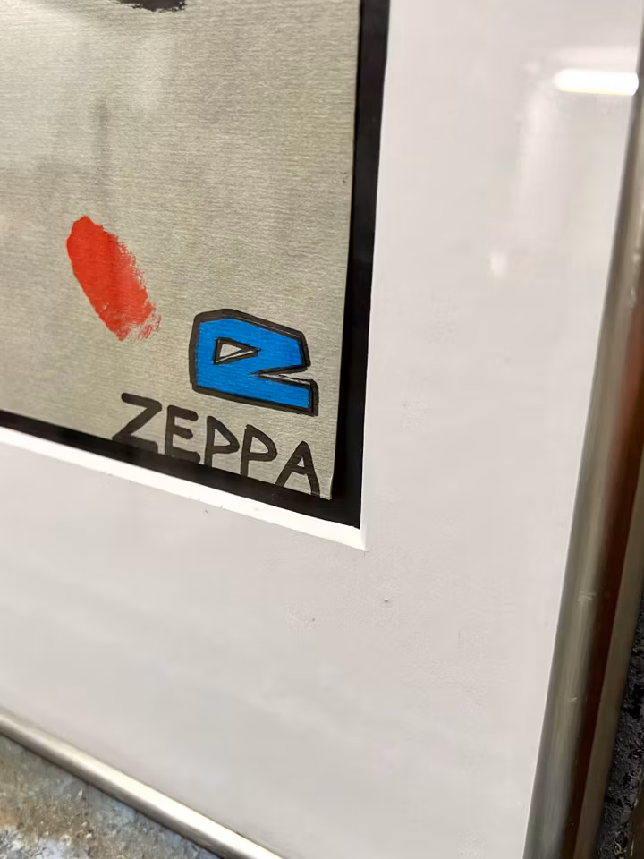 "Fuck a duck, this is a big stink" Original på papper av Pia ZEPPA Häggström. 62x88,5 cm