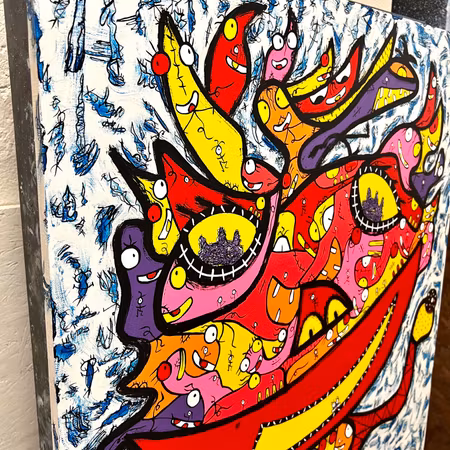 "From Russia with Love" Akrylmålning av Vhilo H. Persson 65x82 cm