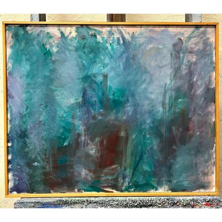 "Ingen titel" Olja på duk av Ray Stalje. 77x63 cm