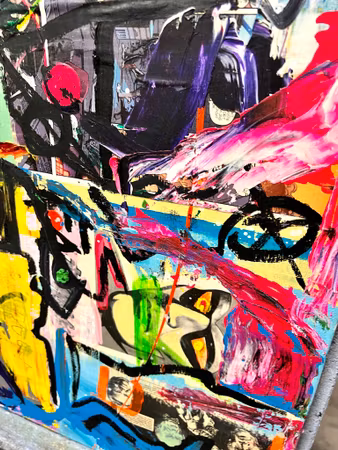 "Fantomen" Blandteknik på duk av Martin Säwström 60x93 cm