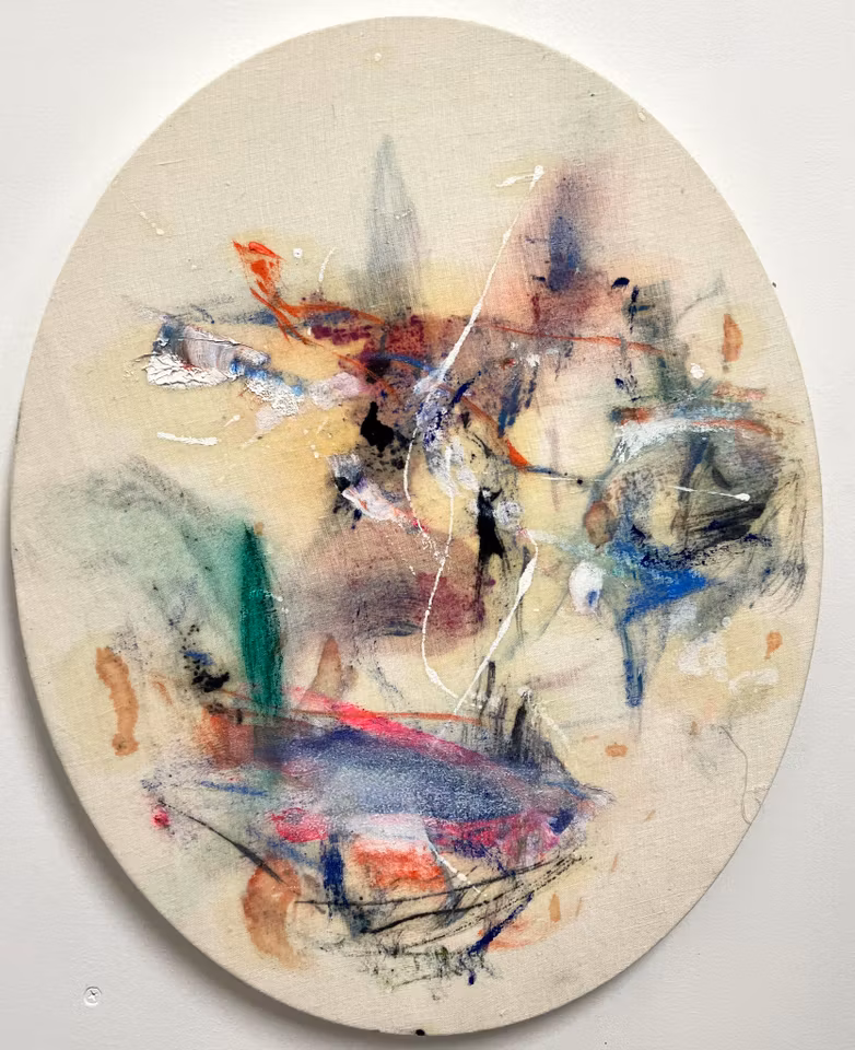 "Sud. de Arcadia" Olja på duk av Christóbal Ortega. 40x50 cm