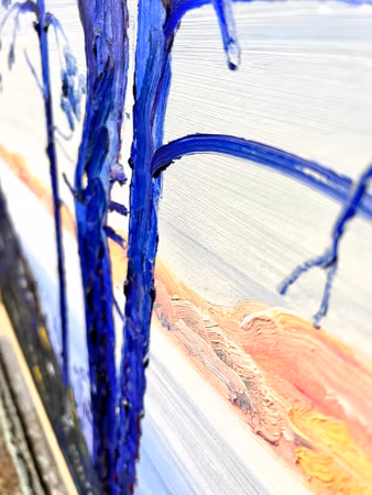 "Morgonlugn" Olja på duk av Jerry Andersson. 85x65 cm