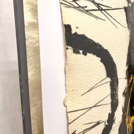 "Composition abstraite" Gravyr av Lionel Perotti. 67x83cm