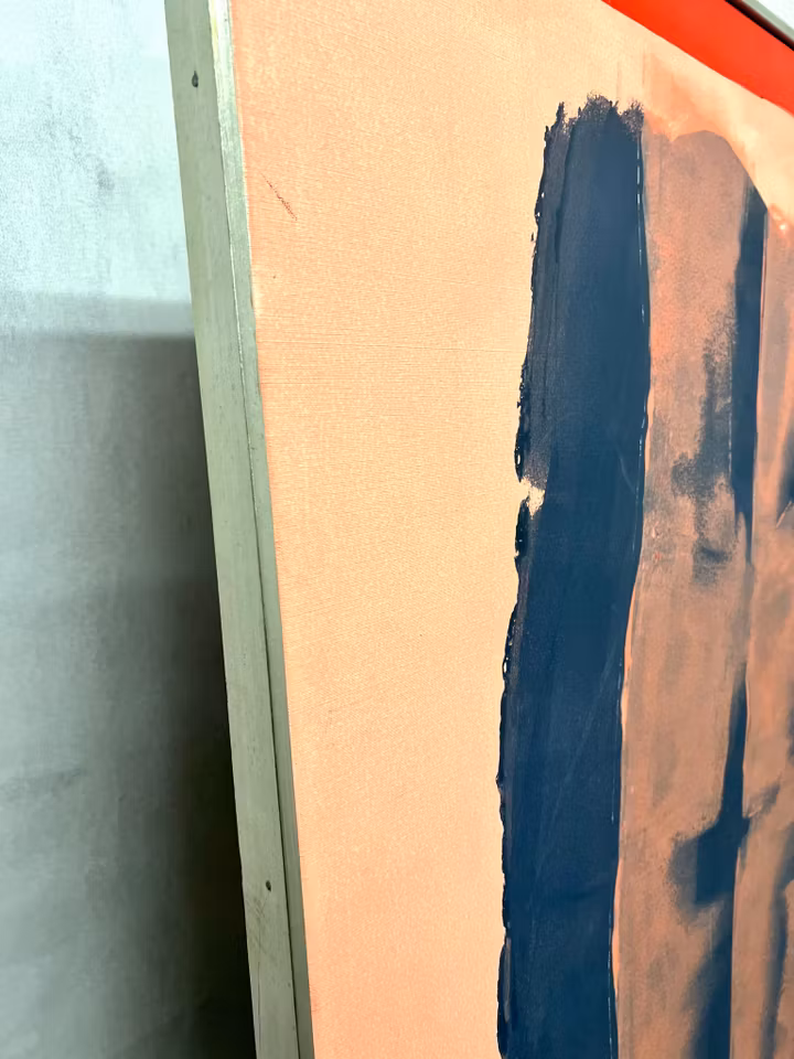 "Torso i rosa" Olja på duk av Jan Stenvinkel. 83x102 cm