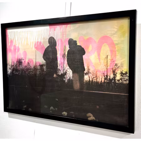 "Milano Dreams" Blandteknik av Klive. 108x74 cm