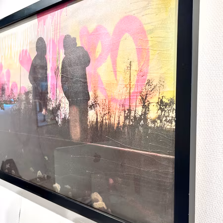 "Milano Dreams" Blandteknik av Klive. 108x74 cm