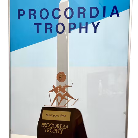 Franco Costa Vasalopp 1988 "Procordia Trophy" - Samlarobjekt, Signerad & Inramad! 50x70 cm