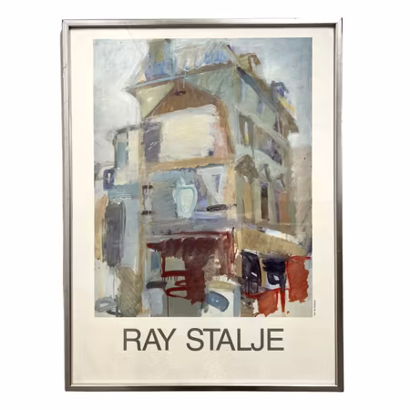 Inramad affisch av Ray Stalje. 51,5x68,5 cm