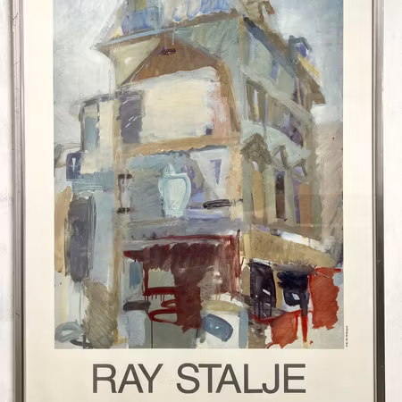 Inramad affisch av Ray Stalje. 51,5x68,5 cm