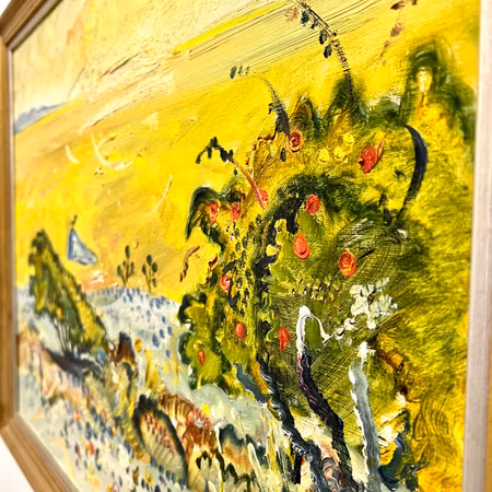Olja på duk av Jerry Andersson. 67,5x53,5 cm