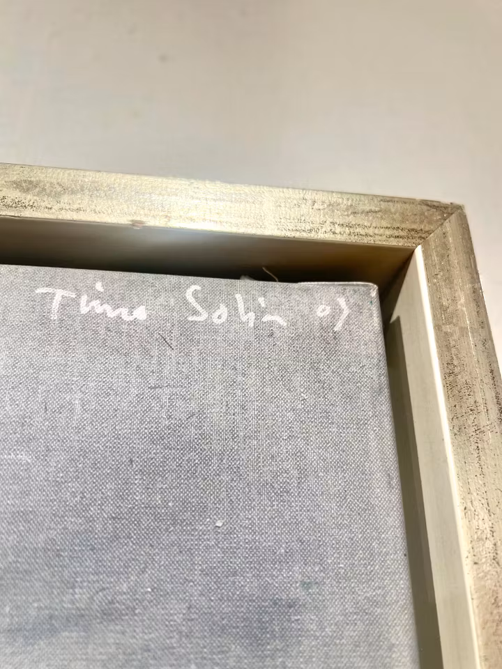 "Electrified" Olja på duk av Timo Solin. 145x107,5 cm