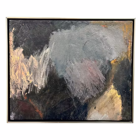 "Ingen titel" Olja på duk av Johan Pettersson. 66x56,5 cm