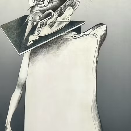 Litografi av Sven-Erik Johansson. Nr 14/75. 89x71 cm. Inramad