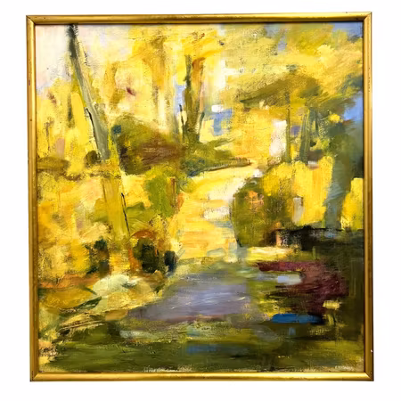 "Höst Dis" Olja på duk av Elisabeth Riisager. 78x85cm