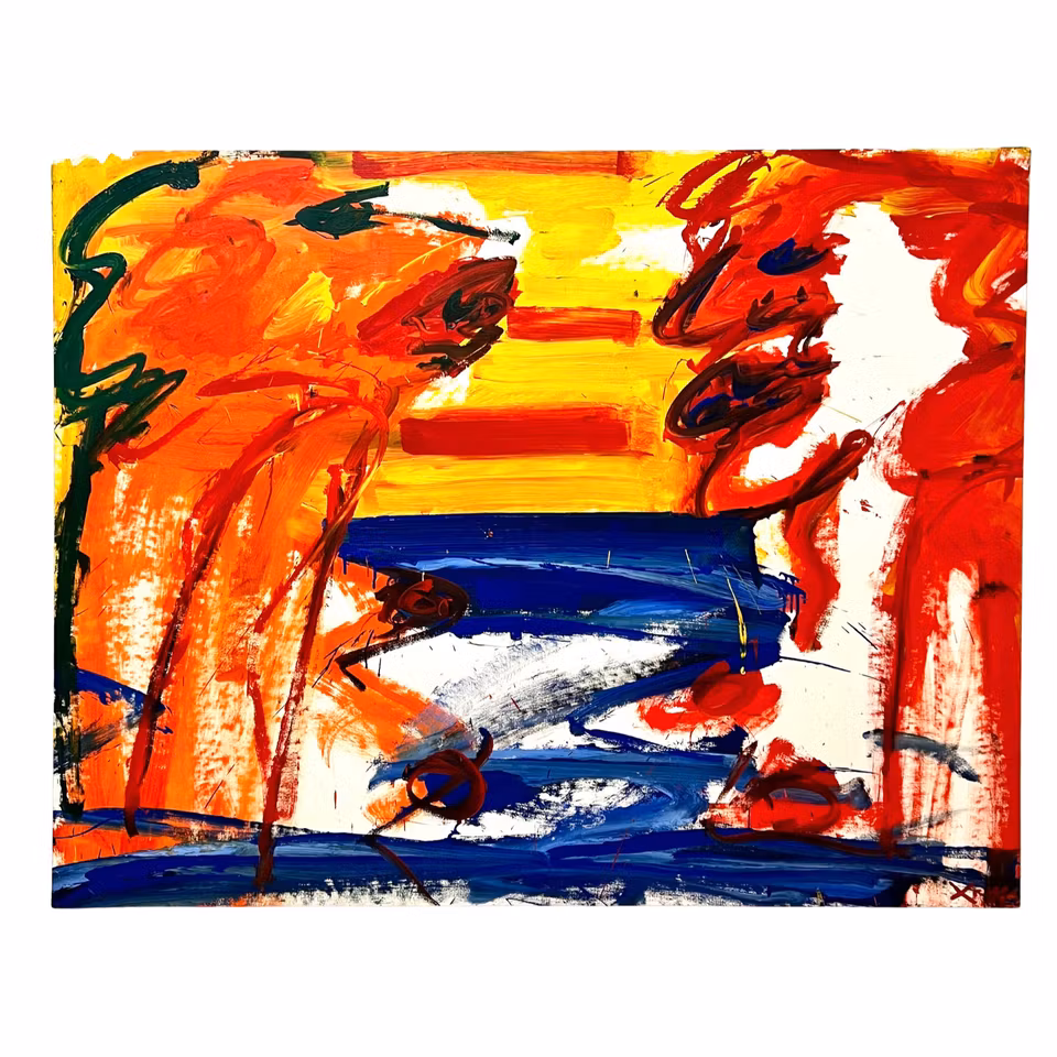 "Ingen titel" Originalmålning av Antoni Xaus Compte 146x117 cm