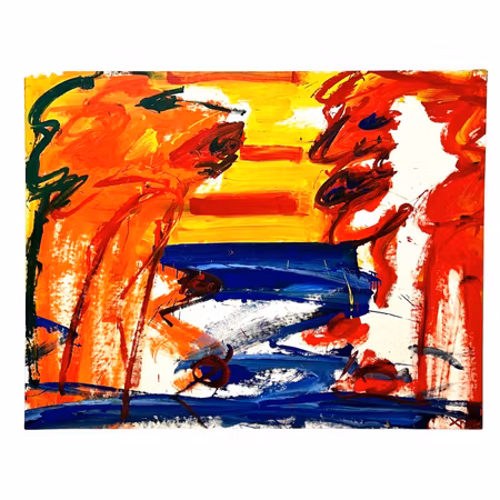 "Ingen titel" Originalmålning av Antoni Xaus Compte 146x117 cm
