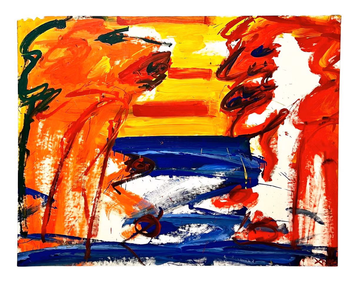 "Ingen titel" Originalmålning av Antoni Xaus Compte 146x117 cm