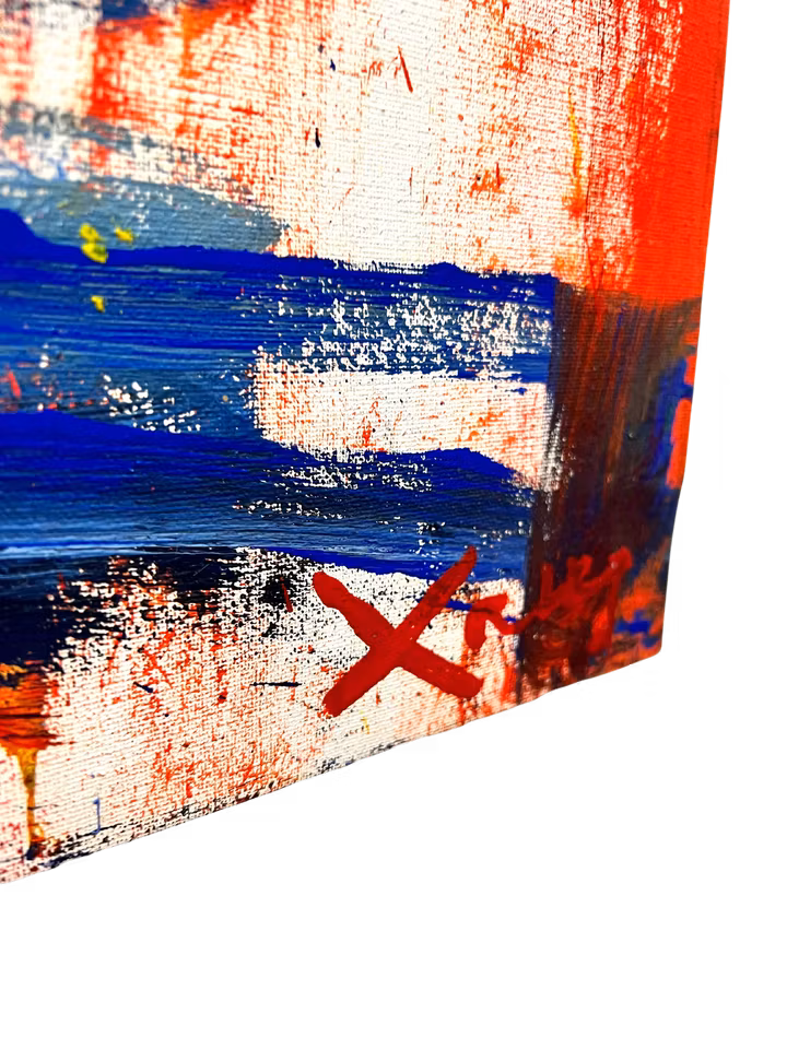 "Ingen titel" Originalmålning av Antoni Xaus Compte 146x117 cm