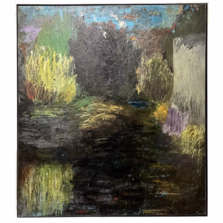 "Ingen titel" Olja på duk av Johan Petterson. 129x144 cm