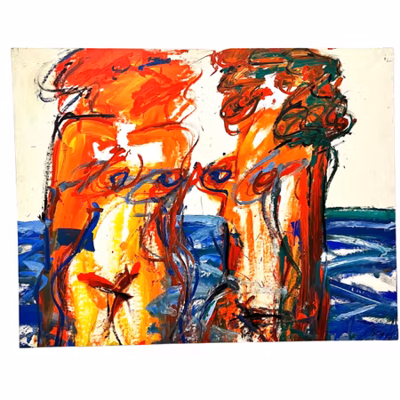 "Ingen titel" Originalmålning av Antoni Xaus Compte 146x117 cm