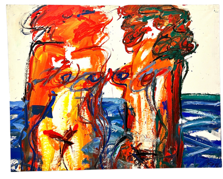 "Ingen titel" Originalmålning av Antoni Xaus Compte 146x117 cm