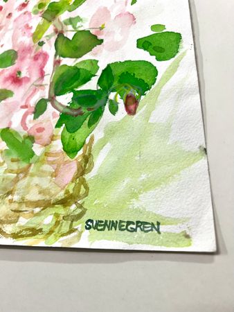 Akvarell av Solveig Svennegren. 36x48 cm