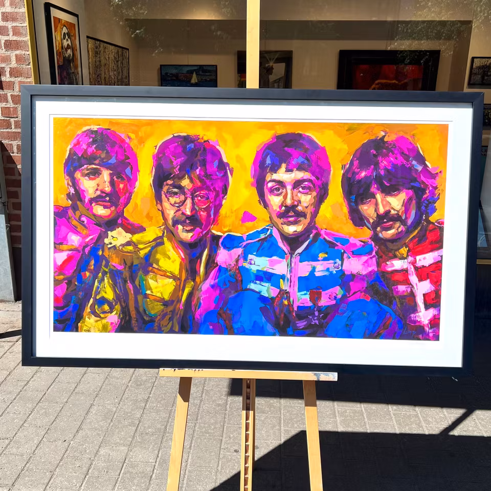 "The Beatles" Art Giclée av Alberto Ramirez LEG. Upplaga 25