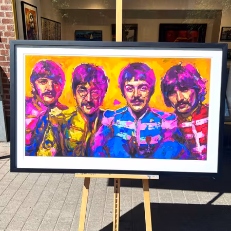 "The Beatles" Art Giclée av Alberto Ramirez LEG. Upplaga 25