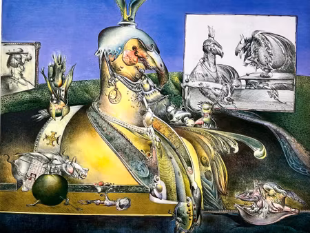 Litografi av S-E Johansson. nr 247/260. 68,5x60 cm