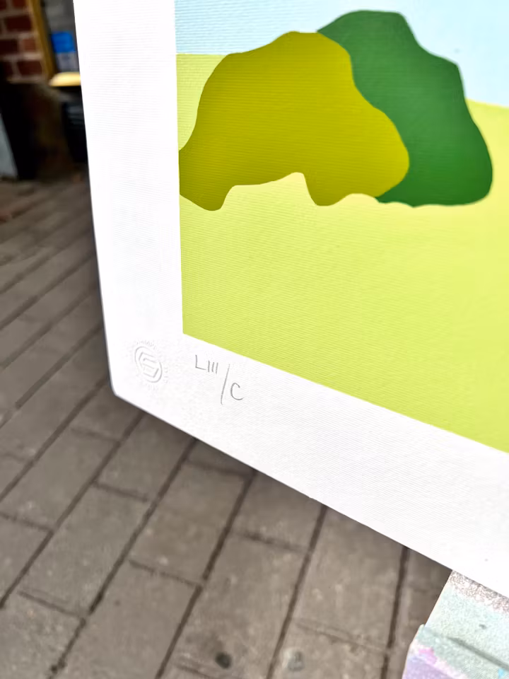 "Göteborg" Serigrafi av Franco Costa. 90x70 cm.