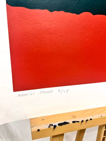 "Afrika!" Serigrafi av Franco Costa. AP 6/25.70x97 cm