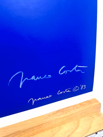 "Americas Cup 1983 - Silver Jubileé" Litografisk affisch av Franco Costa, Signerad. 60x85 cm