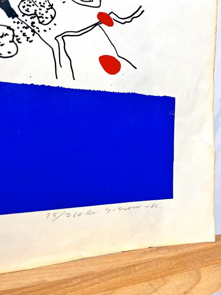 "Dream of Netherland" Litografi av Gösta Gierow. ´66 nr 75/250. 52x50 cm