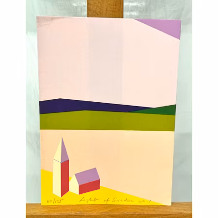 "Light of Sweden no1" Litografi av Franco Costa. 62/175. 15/21 cm