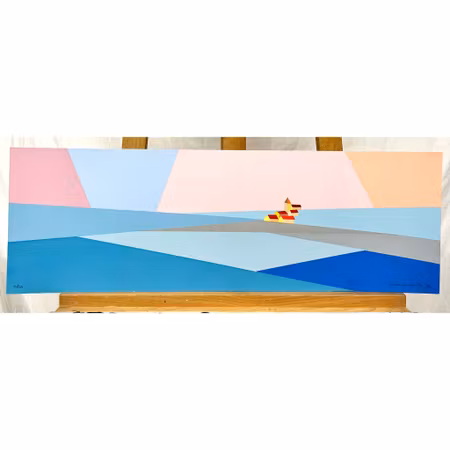 "Nordic tunes" Serigrafi av Franco Costa, nr 14/60. 69x23 cm