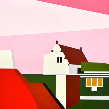 "Joshua is around" Serigrafi av Franco Costa. HC. 49x51,5 cm