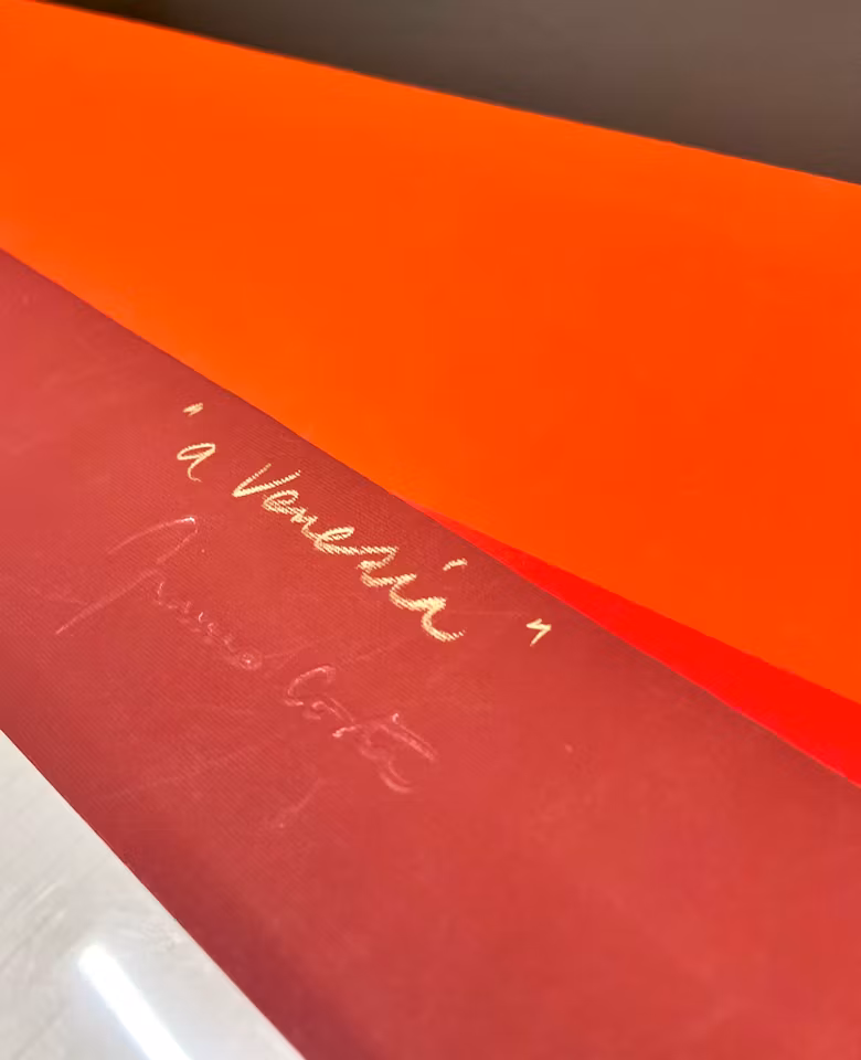 "a Venedia" Serigrafi av Franco Costa. nr 99/150. 100x70 cm