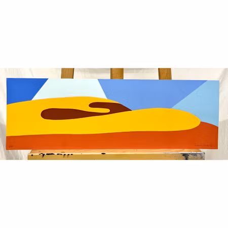 "Ingen titel" Serigrafi av Franco Costa, nr 5/60. 69x23cm