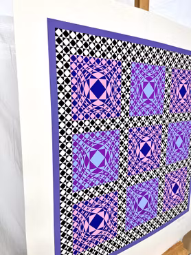 Viktor Vasarely – signerad serigrafi (E.A. XXIX/XXX)