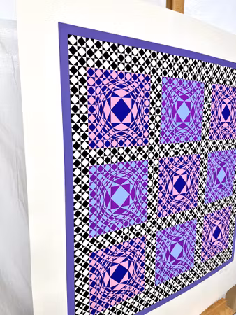 Victor Vasarely, Serigrafi. Signerad, numrerad EA XXIX/XXX. 76x74,5 cm