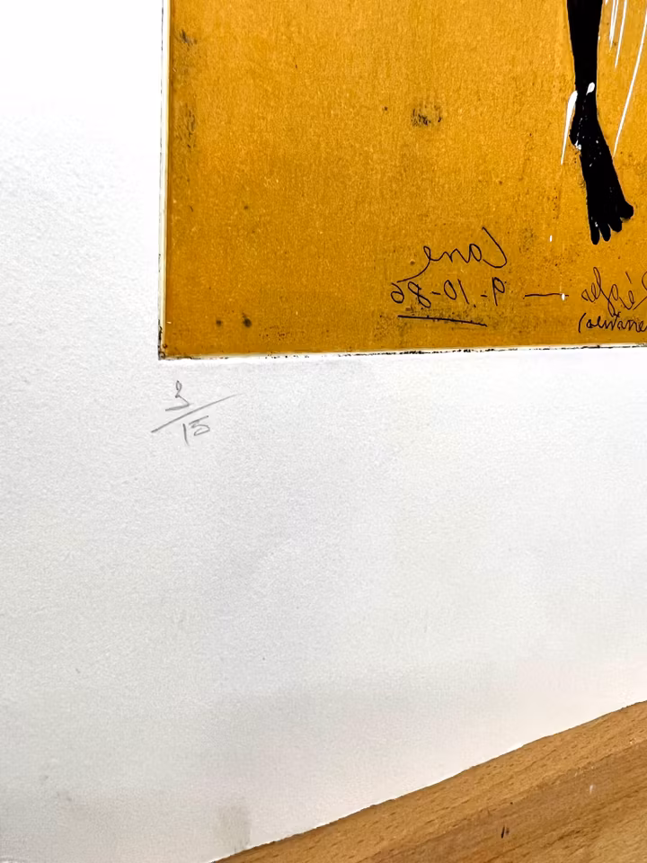 Louis Cane, Etsning. Signerad, numrerad 3/15. Daterad 1986. 57x70 cm