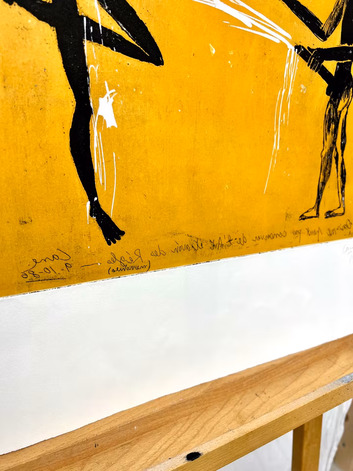 Louis Cane, Etsning. Signerad, numrerad 3/15. Daterad 1986. 57x70 cm