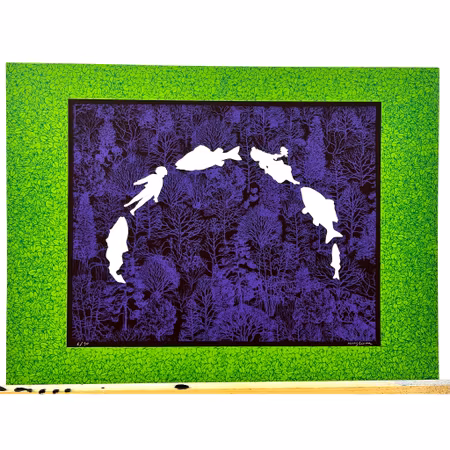 Milvia Maglione, Litografi. Signerad, numrerad 6/90. 38,5x28 cm
