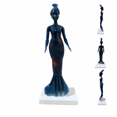 "Amfirite" Skulptur av Adam Ström. Höjd 38 cm