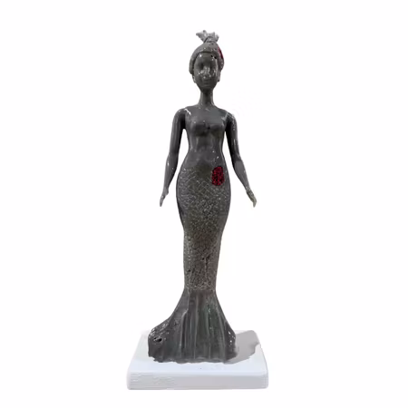 "Amfirite" Skulptur av Adam Ström. Höjd 38 cm