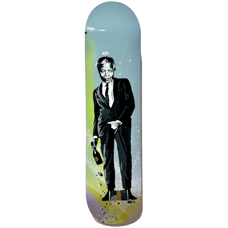 "Nelson" Blandteknik på skateboard av Mike Blomqvist, 20x80 cm